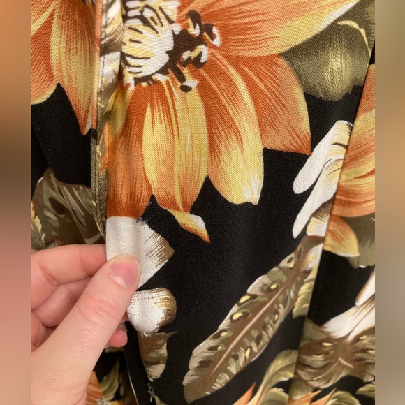 3/$15 Worthington Vintage Floral Slip Dress Women’s 12 Tropical Summer 90’s FLAW - Picture 6 of 9